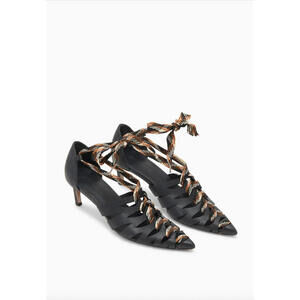 Ulla Johnson Allegra Leather Heels, $695 NEW, US 10, IT 40, Display, S148